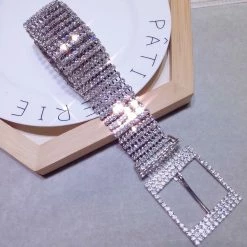 Yoursblack Sparkling Rhinestone Belt