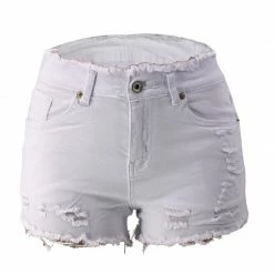 Yoursblack Ripped Fringed Shorts