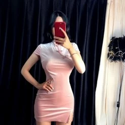 Yoursblack Black Velvet Gothic Cheongsam Dress 20 Yoursblack Black Velvet Gothic Cheongsam Dress