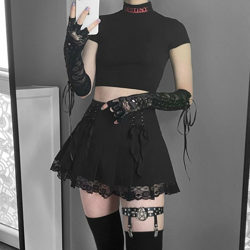 Yoursblack Spring Sale Lace Dreams Pleated Skirt 3 Yoursblack Spring Sale Lace Dreams Pleated Skirt