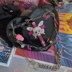 Yoursblack Accessory Skull Love Shoulder Bag