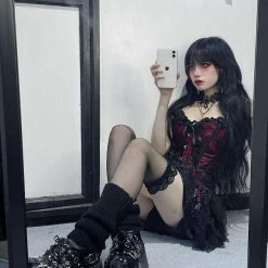 Yoursblack Bow Lace Corset Top TOPS