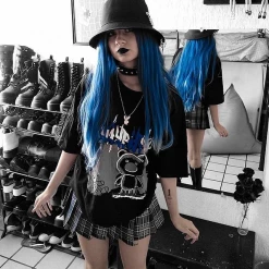 Yoursblack Harajuku Gothic Graphic T-Shirt