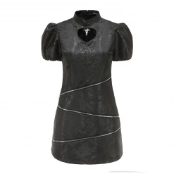 Yoursblack NEWS Retro Zipper Cheongsam Dress