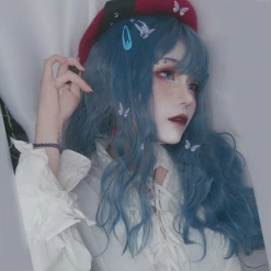 Yoursblack Accessory Haze Gray Blue Wig
