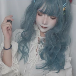 Yoursblack Accessory Haze Gray Blue Wig