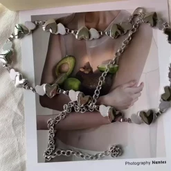 Yoursblack NEWS Peach Heart Waist Chain