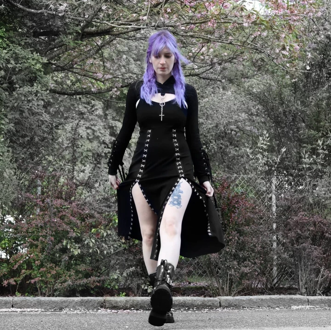 Yoursblack Punk Sling Dress&Hoodie Hoodies&Sweatshirts 4 Yoursblack Punk Sling Dress&Hoodie Hoodies&Sweatshirts