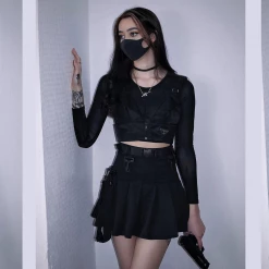 Yoursblack BOTTOMS High Security Cargo Skirt