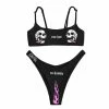 Yoursblack Skull Print Bikini