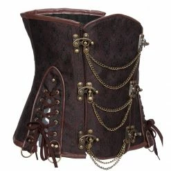 Yoursblack Punk Metal Chain Corset NEWS