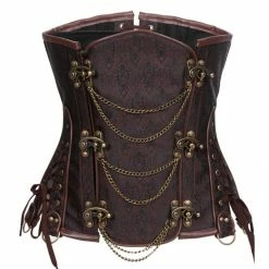 Yoursblack Punk Metal Chain Corset NEWS