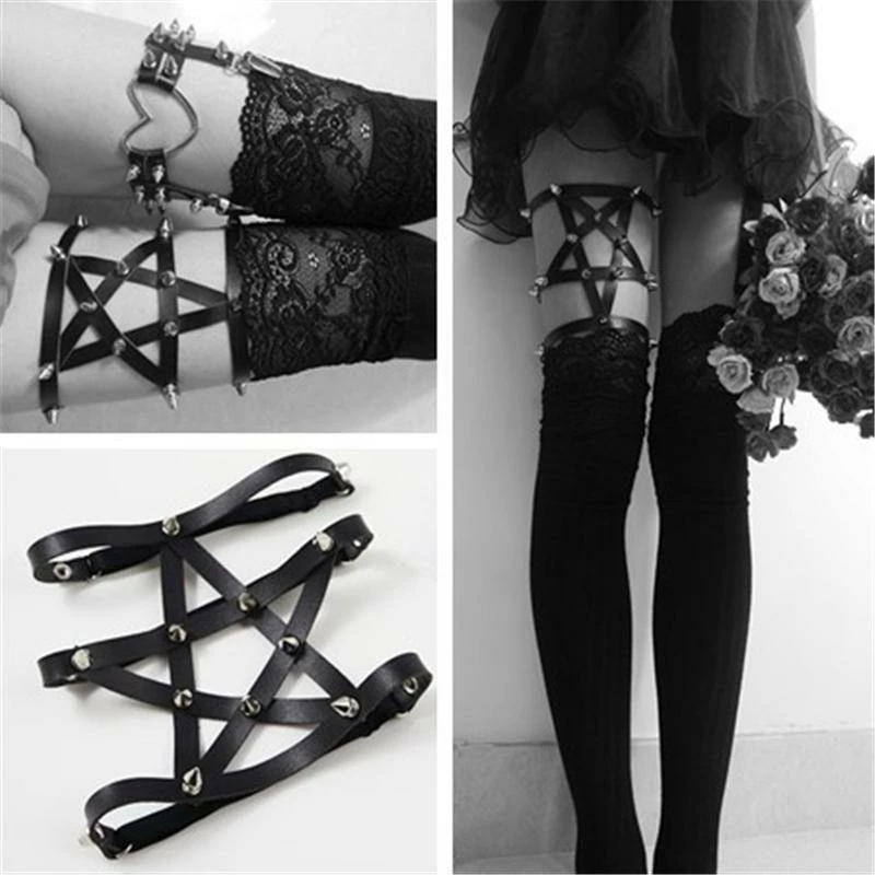 Yoursblack Accessory Pentagram Garter 1 Yoursblack Accessory Pentagram Garter