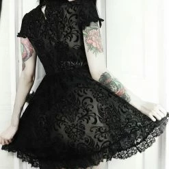 Yoursblack DRESSES Collared Victorian Lace Dress