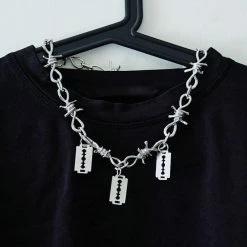 Yoursblack Grunge Blade Sensation Necklace
