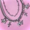 Yoursblack Cross Chain Necklace Necklace & Chains