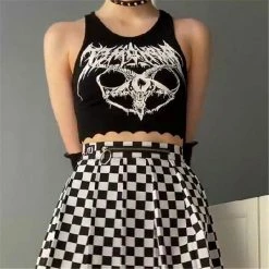 Yoursblack Sexy Exposed Navel Vest TOPS