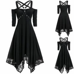 Yoursblack Women's Gothic Dress DRESSES 5 Yoursblack Women's Gothic Dress DRESSES